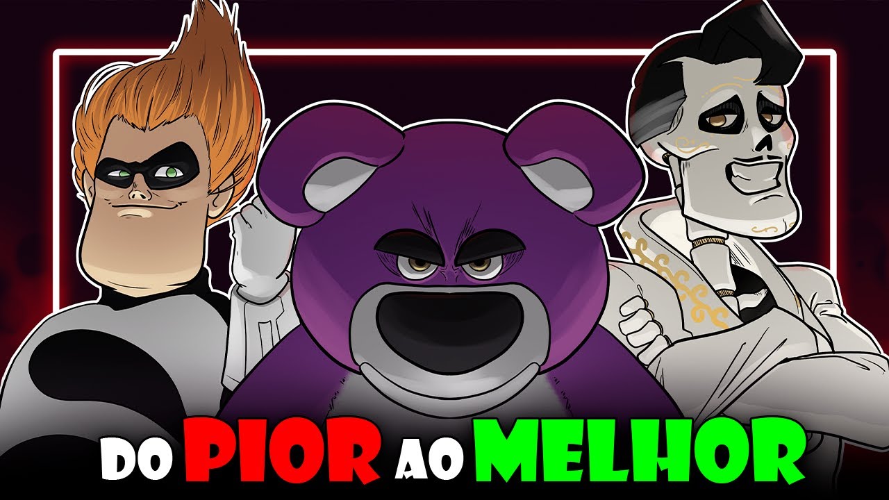 TODOS os VILÕES da PIXAR: Do PIOR ao MELHOR!