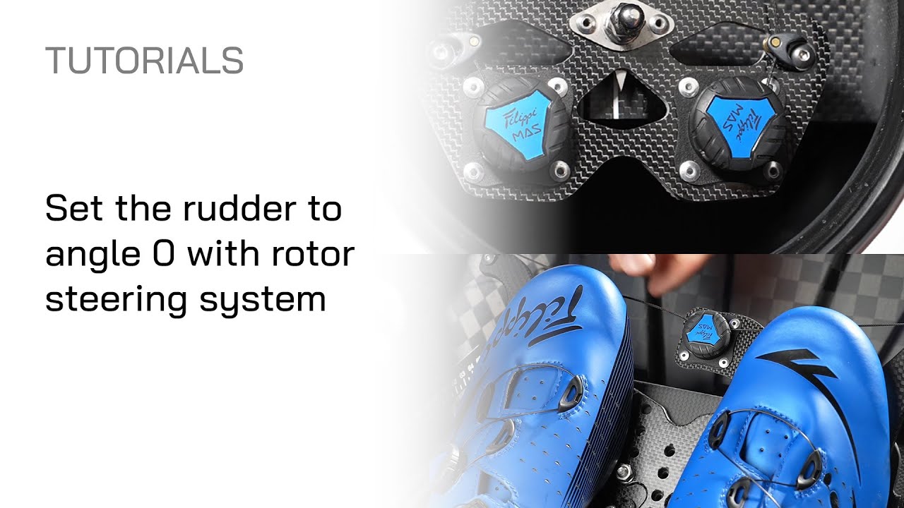 Rotor steering system: set the rudder to angle 0