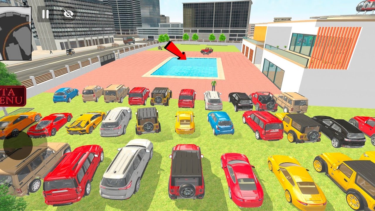 😍Jack ne sabhi cars swimming pool mein kyon Dali🎮🎯 Indian Theft Auto simulator game💥