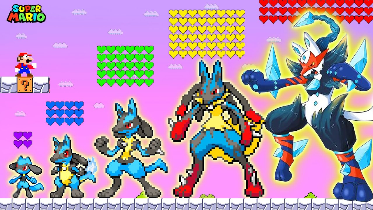 Mario and Pokemon. How All Sinnoh Pokemon Evolve in Super Mario Bros?