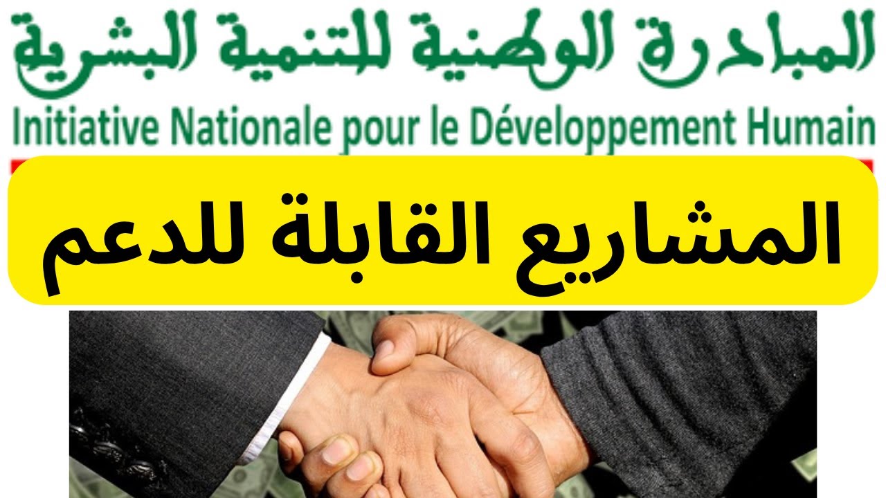 المشاريع القابلة للدعم من المبادرة الوطنية للتنمية البشرية