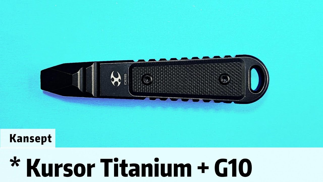 Kansept Kursor Blackwash Titanium+Black G10 EDC Tool#edc #tools #kansept