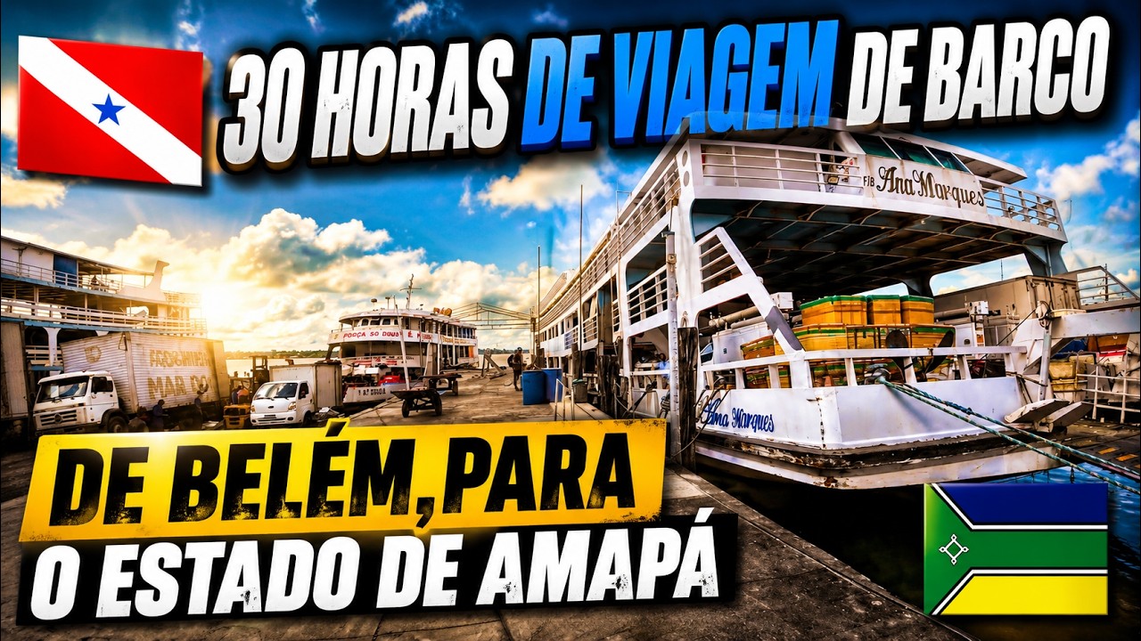 COMO É A VIAGEM DE BARCO DE BELÉM ATÉ MACAPÁ, E QUANTO CUSTA? 🇧🇷 30 HORAS DE VIAGEM DE BARCO..