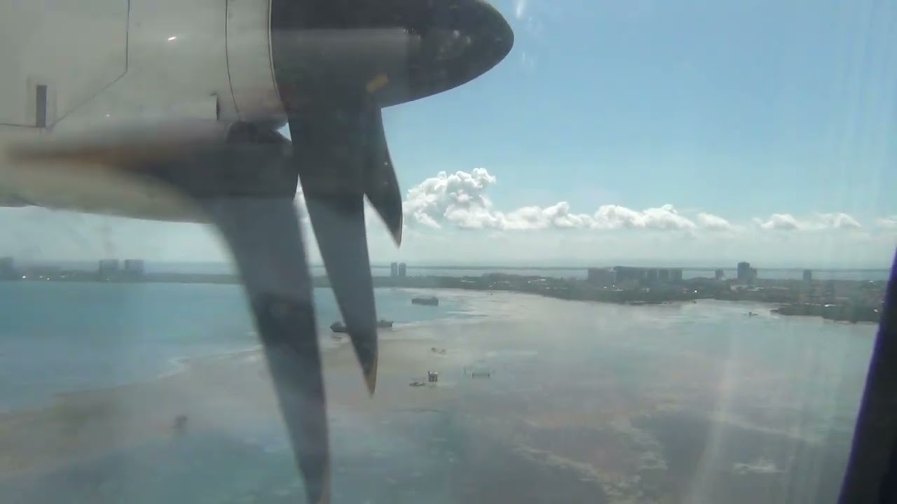 Cebgo ATR 72-600 RP-C7289 landing Mactan Cebu Airport Runway 22R (November 11, 2025)