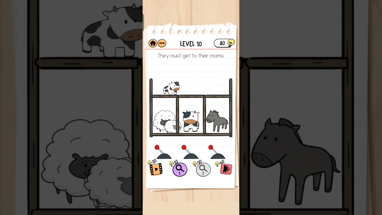 Brain Test 2 Level 10 Tricky Stories Emily's farm Puzzles Short #gamingplay #brain #puzzle #gaming