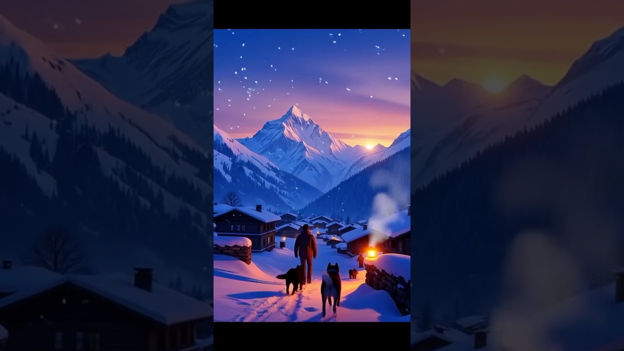 “A Peaceful Night in the Himalayas 🌌❄️ | Himalayan Story with Bonfire”  