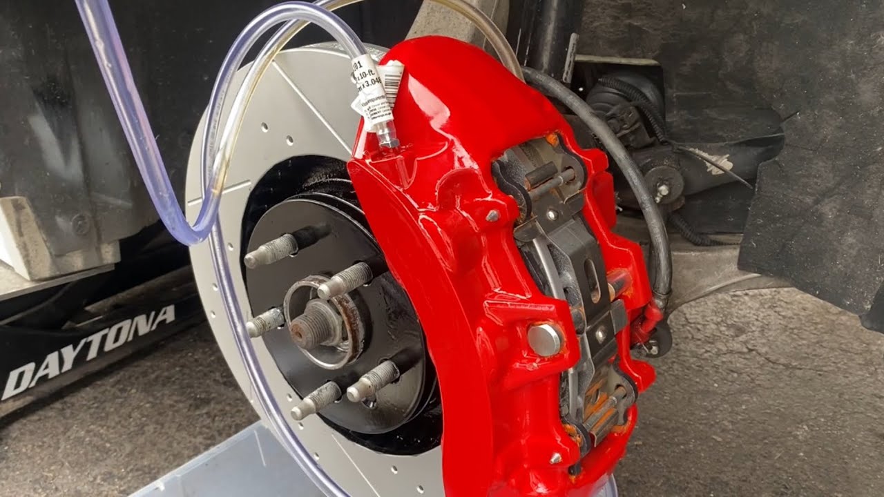 Install Brembo 6 piston calipers on 2008 - 2014 Cadillac CTS