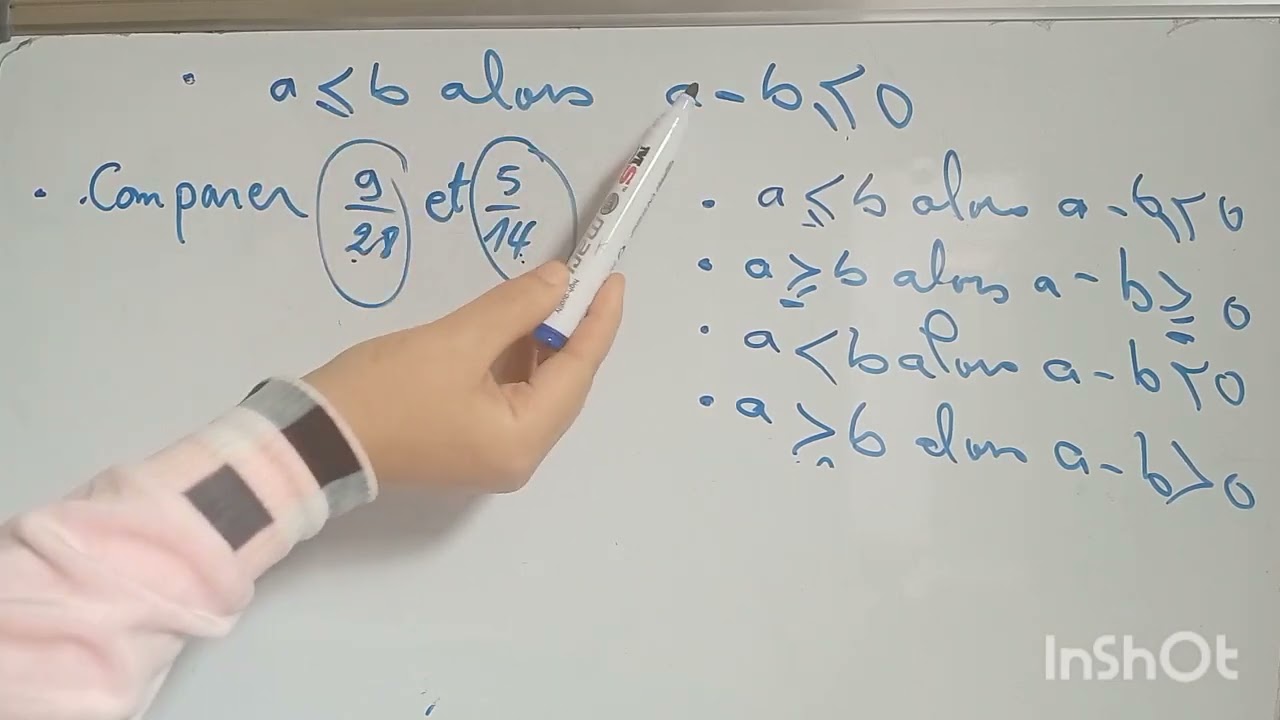 Ordre et opérations الترتيب والعمليات رياضيات التانية اعدادي مسلك دولي الدورة التانية