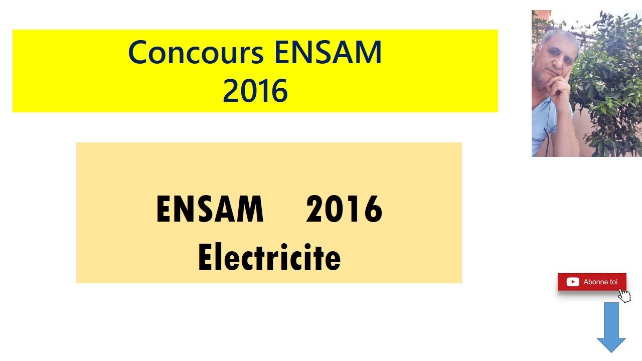 Corrige concours ENSAM  2016