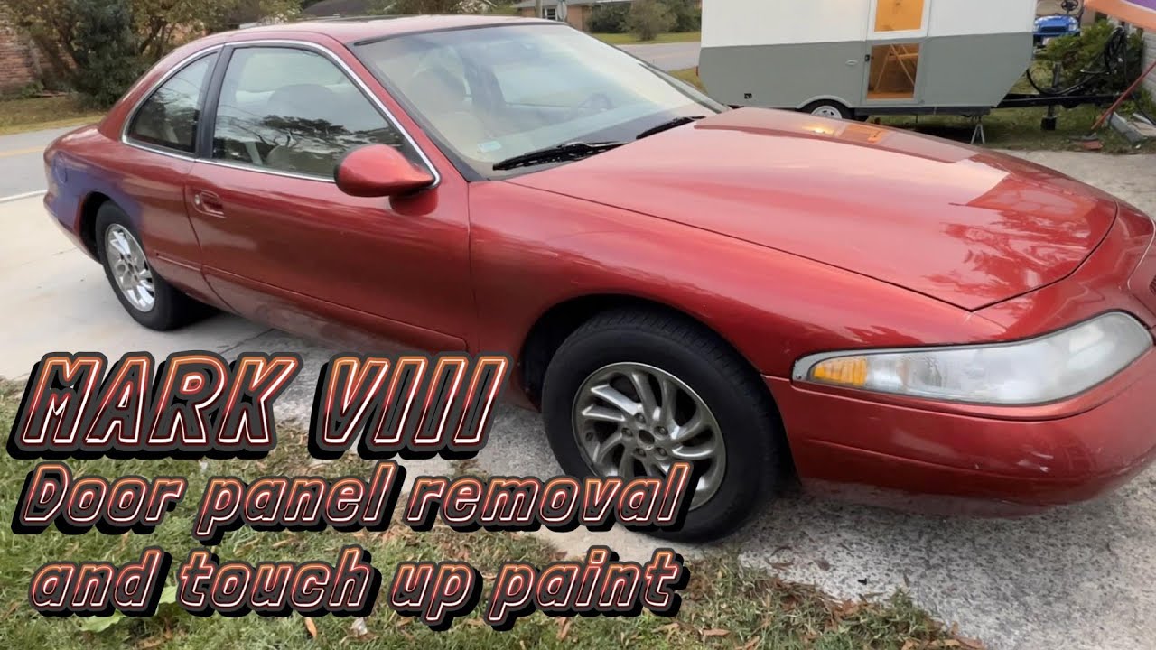 Lincoln Mark VIII LSC Door Panel Removal and some paint touch up