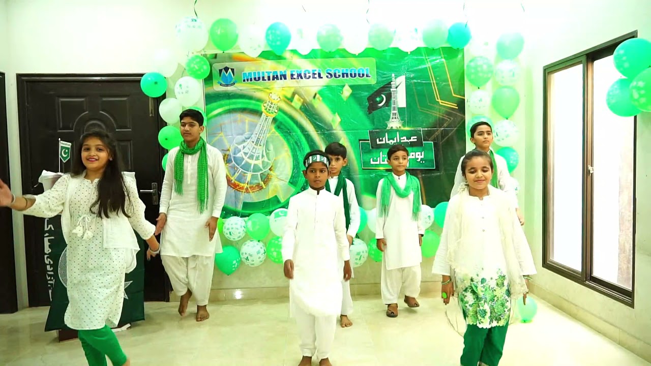 Multan Excel School Students performance on Pakistan Zindabad