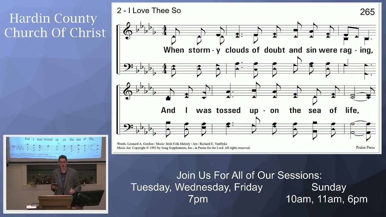 I love the so congregational singing