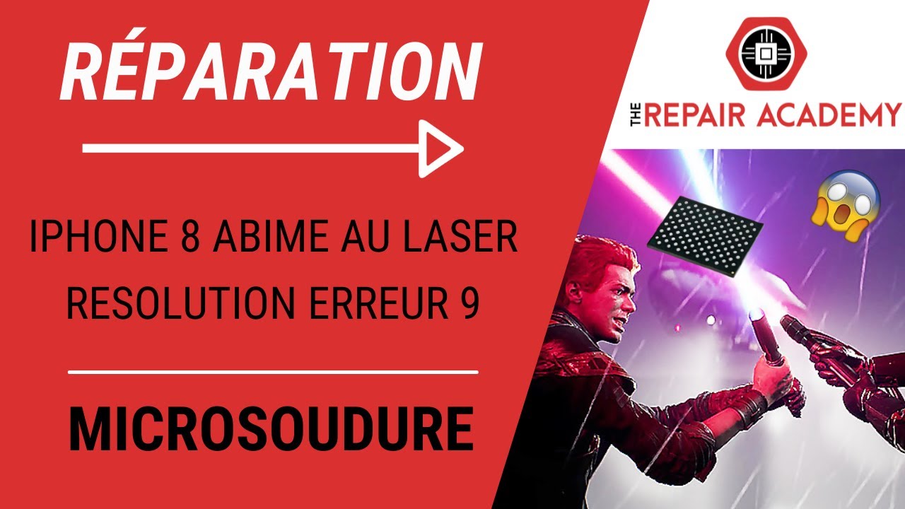 🎇🔥CET IPHONE 8 A PRIS UN COUP DE LASER - ERREUR 9 REPARATION COMPLETE DE LA NAND - TUTO JCPRO BGA110