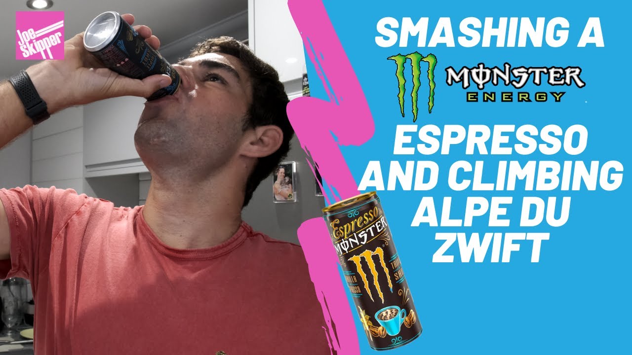 SMASHING a Monster Espresso and Climbing the Alpe du Zwift! | Pro Triathlete does 40 mins power test