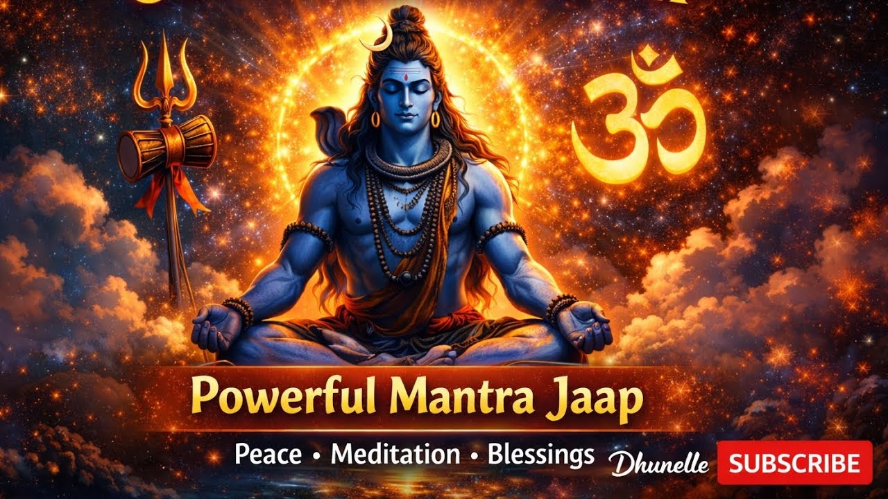 Om Namah Shivay Mantra Jaap 🙏 Powerful Shiv Mantra for Peace | Positive Energy | Dhunelle Official 