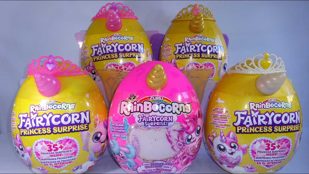 UNBOXING Zuru Rainbocorns Fairycorn Princess Surprise Eggs Toys ASMR