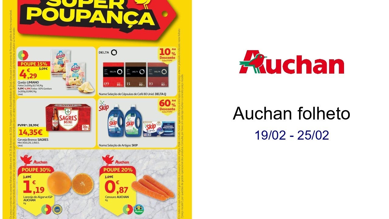 Auchan folheto 19/02 - 25/02