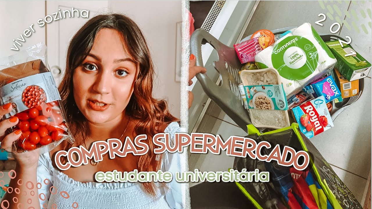 Compras de SUPERMERCADO: estudante UNIVERSITÁRIA ! 2021 | Isabel Mota