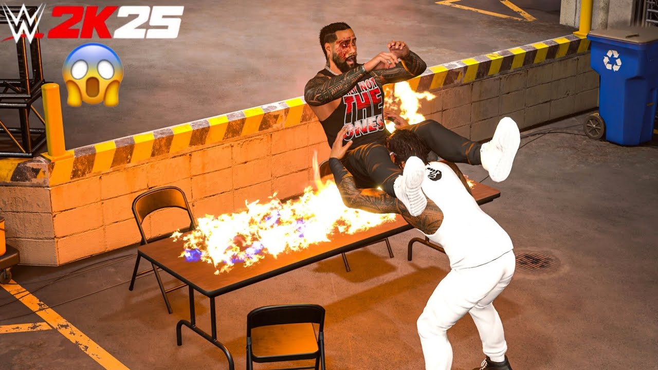 Jey Uso Destroys Jimmy Uso at Backstage Brawl | WWE 2K25 Gameplay