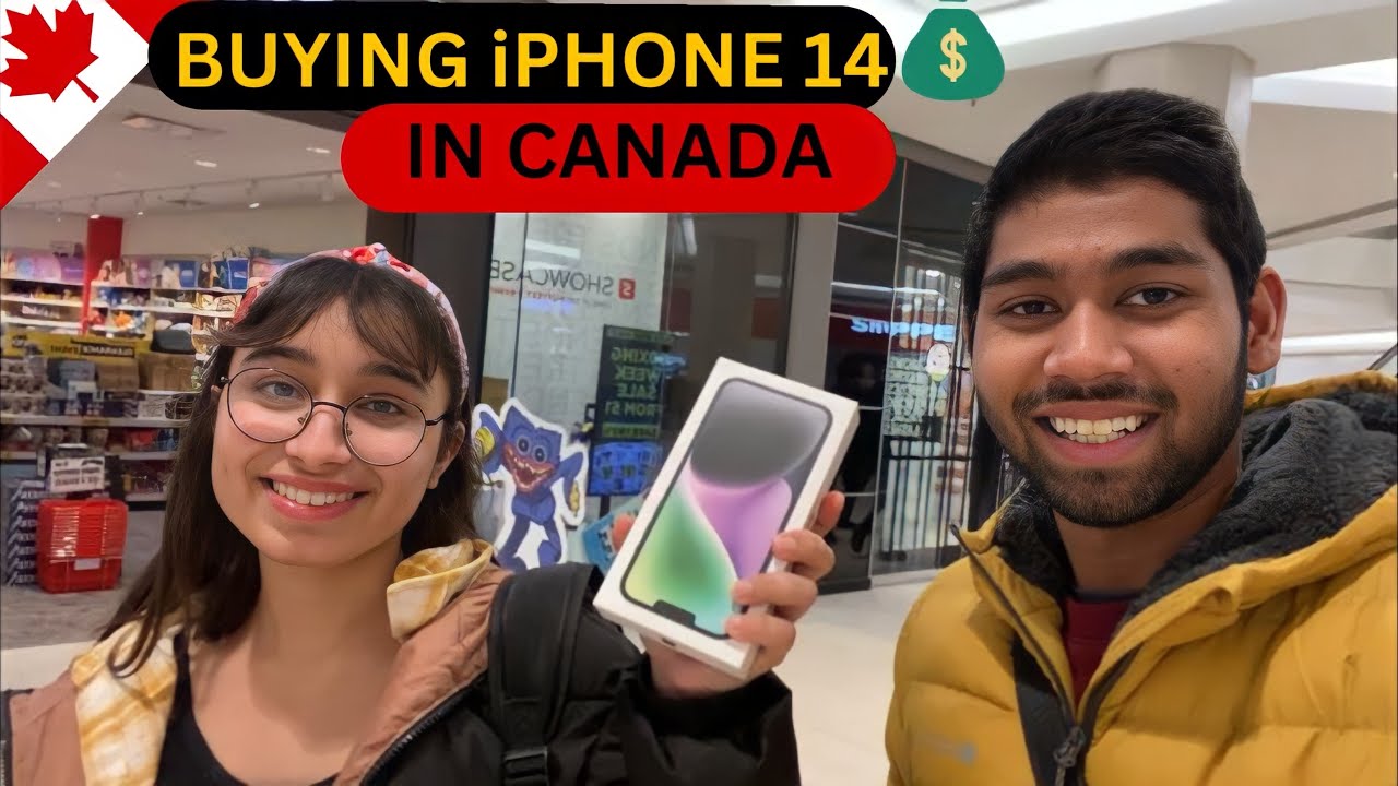She bought iPhone 14 plus | international student in Canada 🇨🇦
