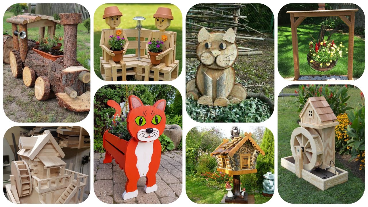 Stunning Wooden Garden Decor You Can Make Yourself