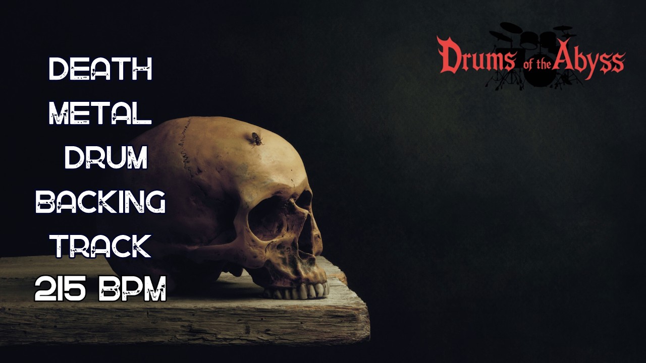 215 BPM Death Metal Drum Backing Track | Hammer Blast Fury