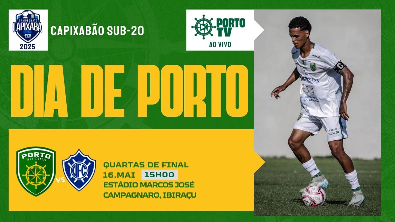 PORTO x VITÓRIA | QUARTAS DE FINAL (VOLTA) | CAMPEONATO ESTADUAL SUB20 - 2025
