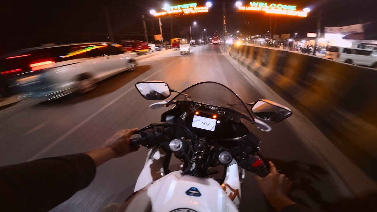 "POV" NIGHT RIDE | TO THE OCEAN VIEW | WITH MY YAMAHA R15 V4