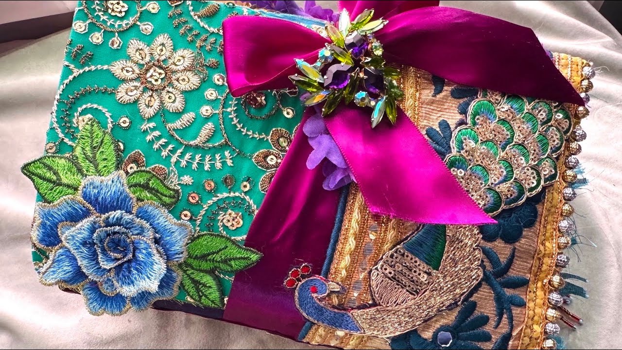 (Sold) The Biggest, Most Beautiful Peacock Journal I've Ever Made! Luxury Book, Chatty Flip Through