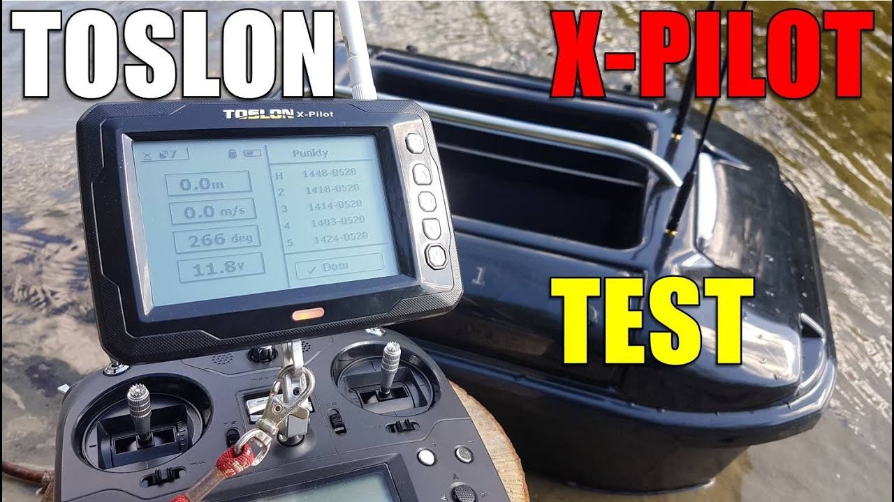 Autopilot do łodzi zanętowej TOSLON Xpilot  Test