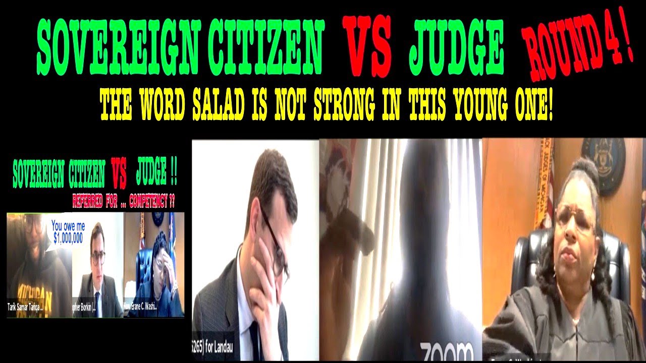 SOVEREIGN CITIZEN VS JUDGE WASHINGTON…ROUND 4!  THE WORD SALAD IS NOT STRONG WITH THIS SOVCIDIOT!