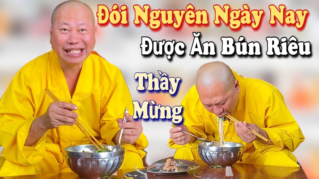 Đói Cả Ngày Muốn Xỉu, Thầy Thích Tâm Phúc Mừng Phát Khóc Nhận Tô Bún Riêu