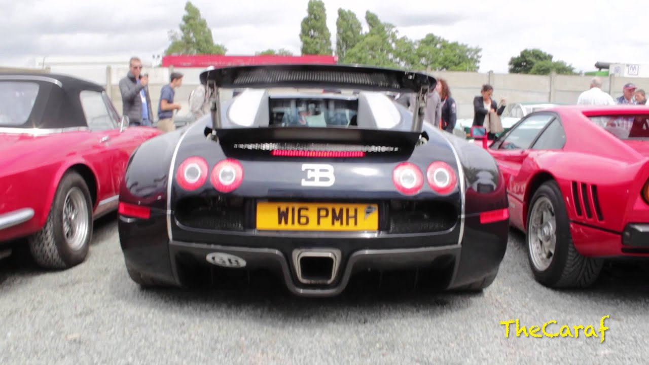 Bugatti Veyron w/ Quicksilver exhaust. LOUD Start up and sound!