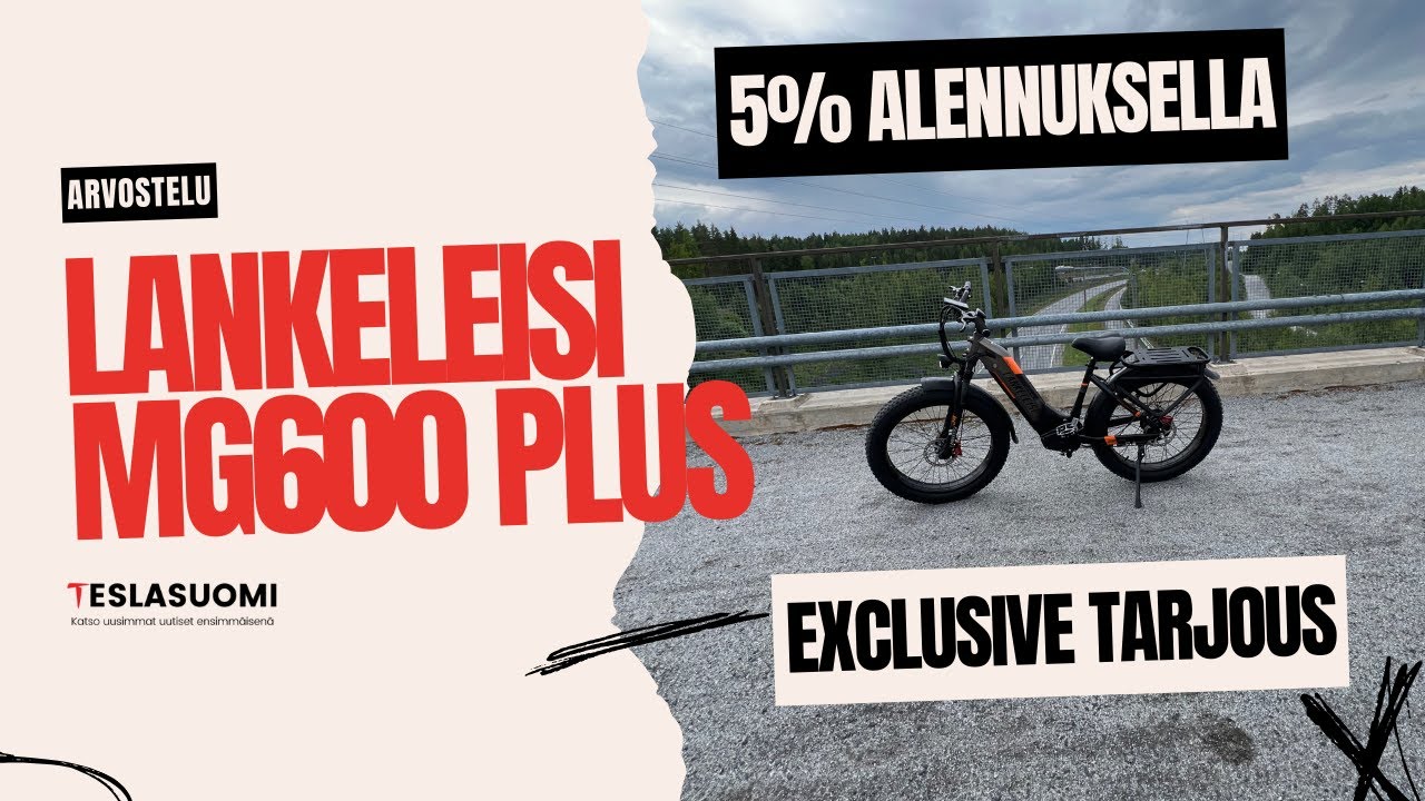 Lankeleisi MG600 Plus Sähköfatbike | Paras pyörä alle 2000€ hintaluokassa
