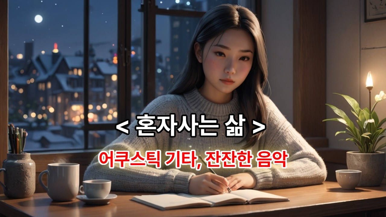 혼자사는 삶 - 잔잔한 어쿠스틱 기타 노래