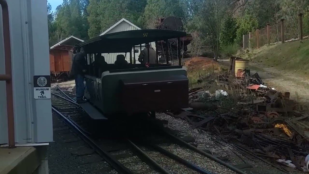 Following the Railbus to the turntable at NCNGRR