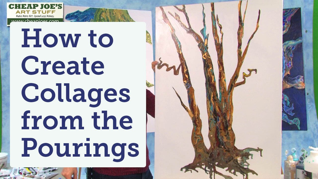 How to Create Collages from the Pourings with Debbie Arnold