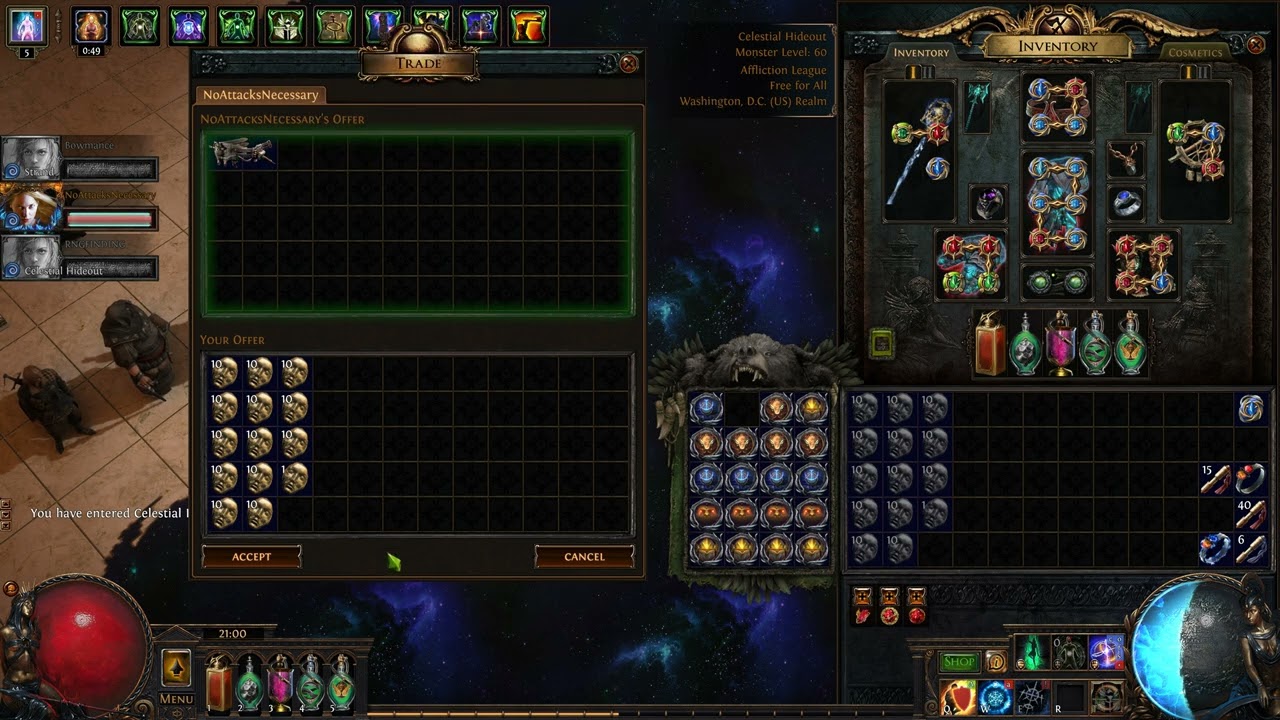 Buying my first MageBlood in Poe  3.23 Affliction League