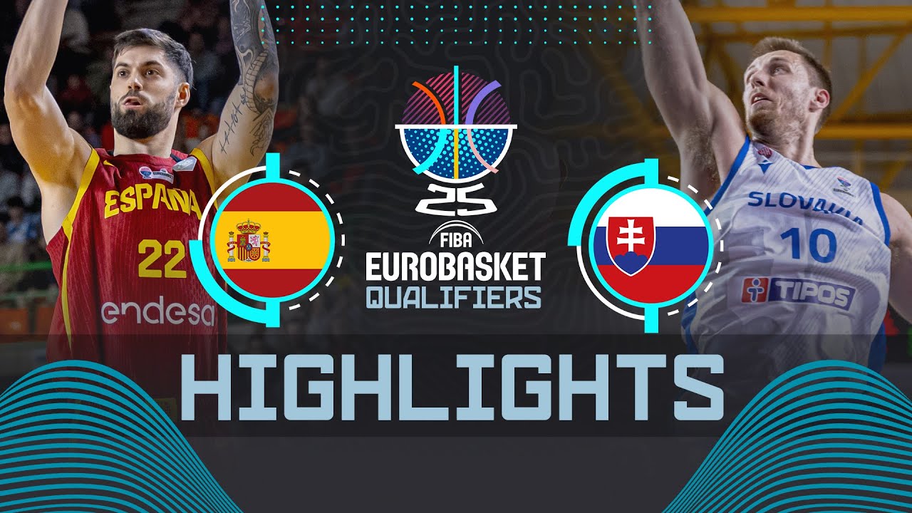 Spain 🇪🇸 vs Slovakia 🇸🇰 | Highlights | FIBA EuroBasket 2025 Qualifiers