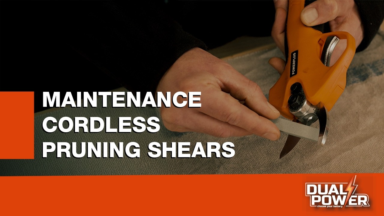 Dual Power - How to carry out maintenance on your cordless pruning shears