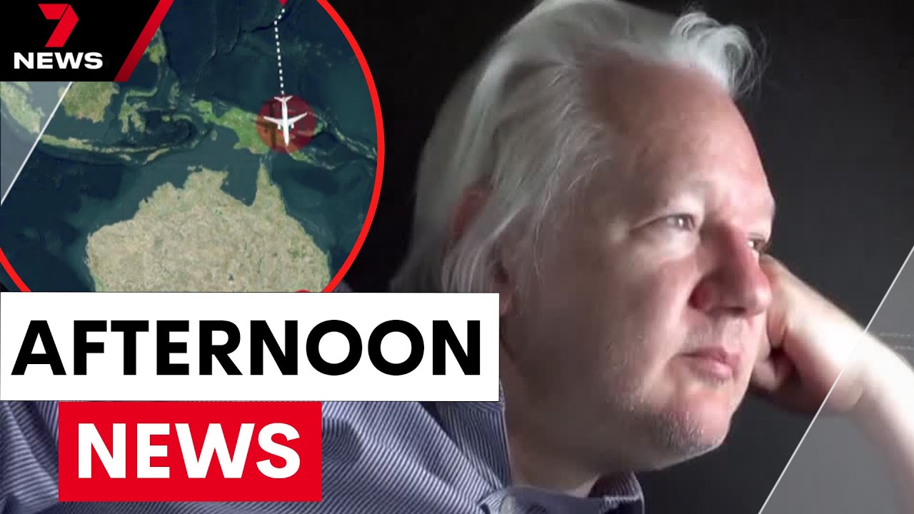 Julian Assange returns to Australia after 15 years | 7 News Australia