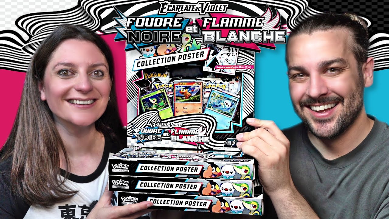 Coffret Poster POKÉMON FOUDRE NOIRE et FLAMME BLANCHE !