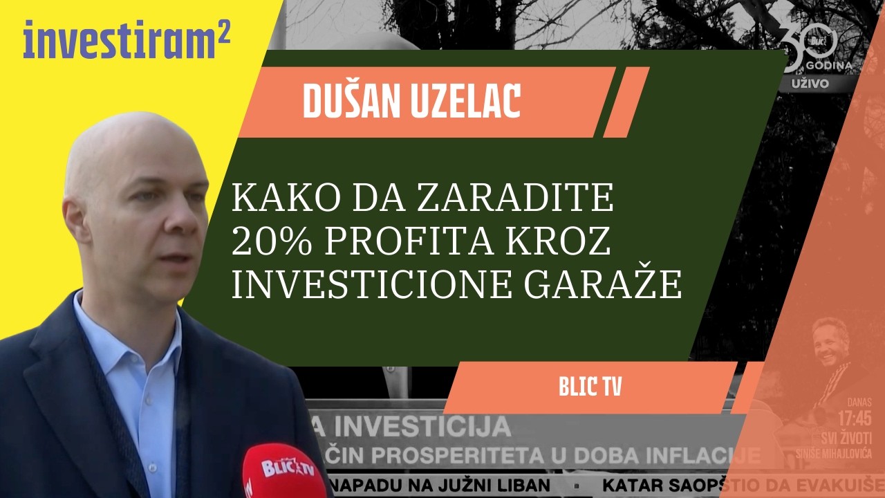 Kako da zaradite 20% profita kroz investicione garaže? ( Blic TV 14. 03. 2026.)