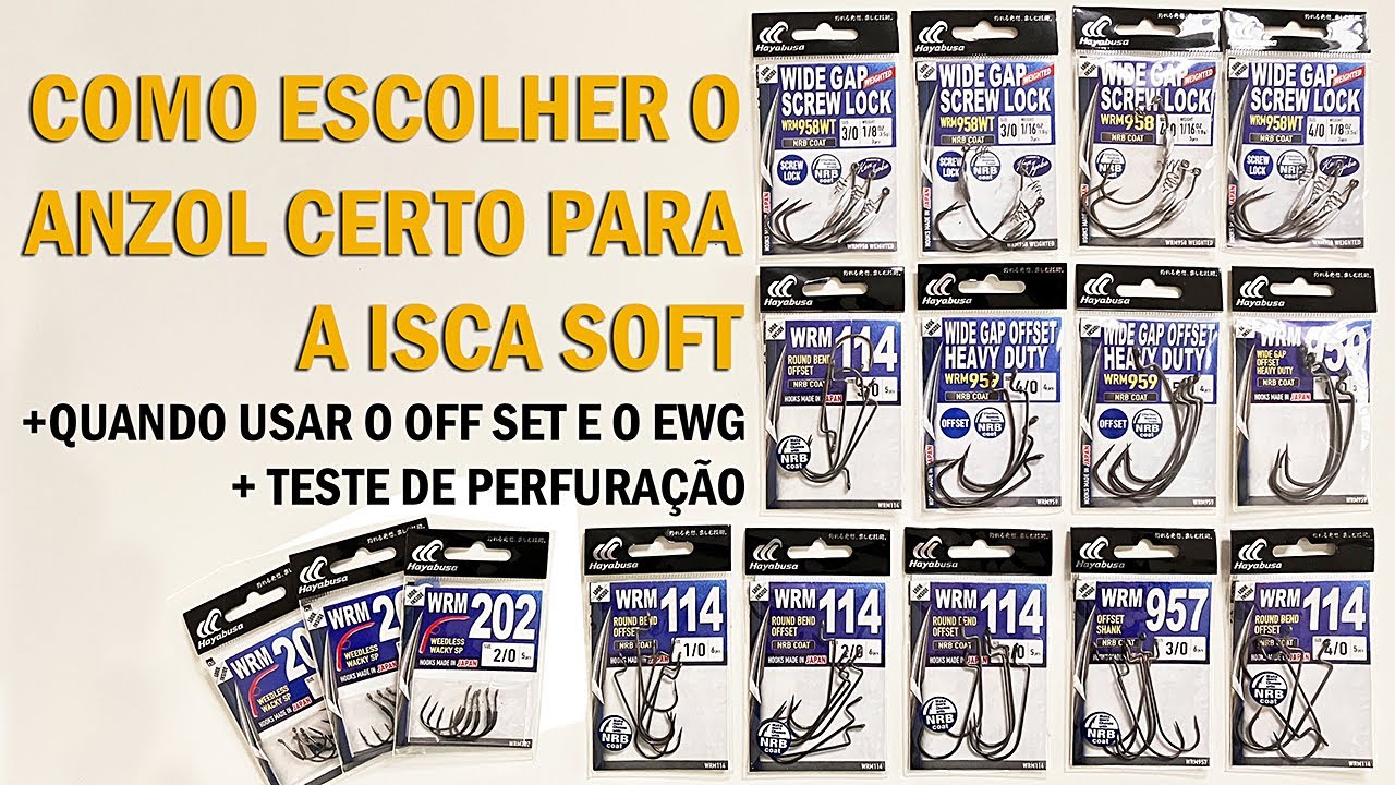 Dica: escolha o ANZOL CERTO PARA a sua ISCA SOFT