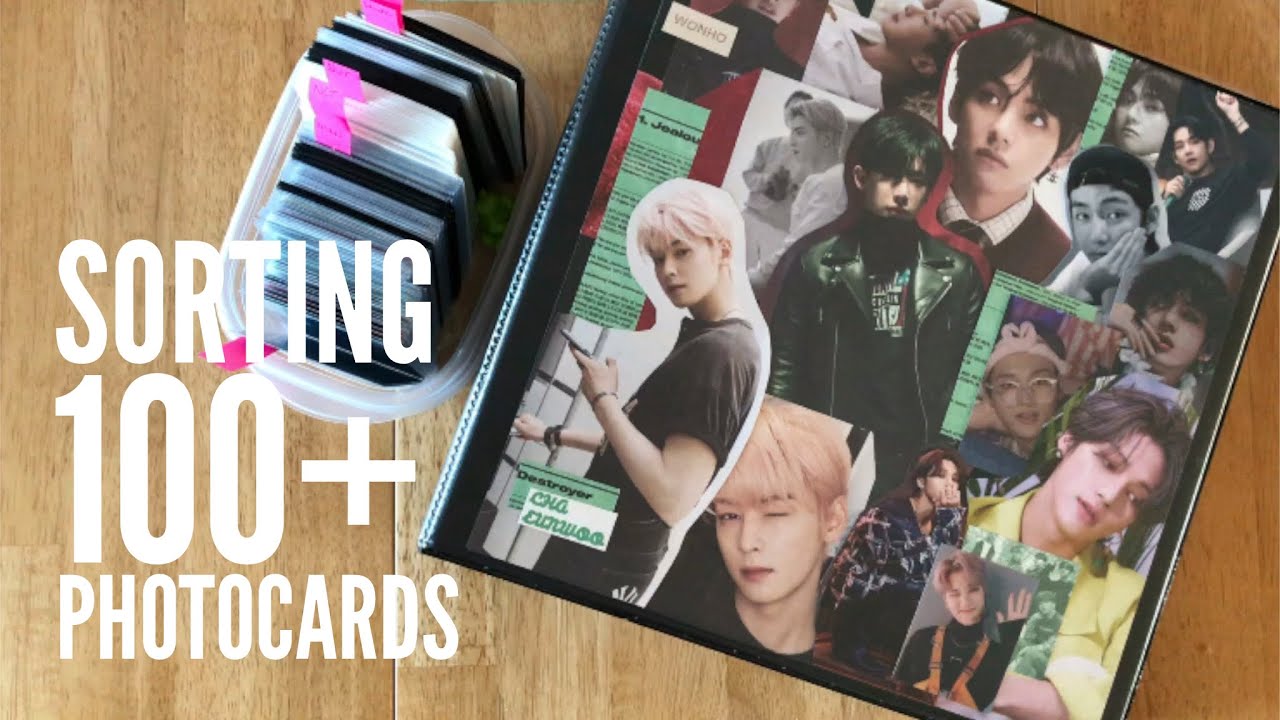 The Biggest Sorting Video I've Done - 100+ Photocards, Monsta X, Astro, Seventeen, and more!
