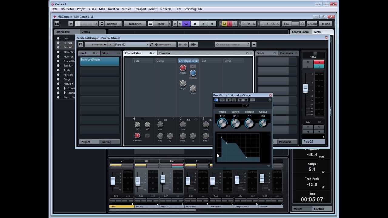 Hands On Cubase MixConsole - Ausschnitte aus dem Lernkurs