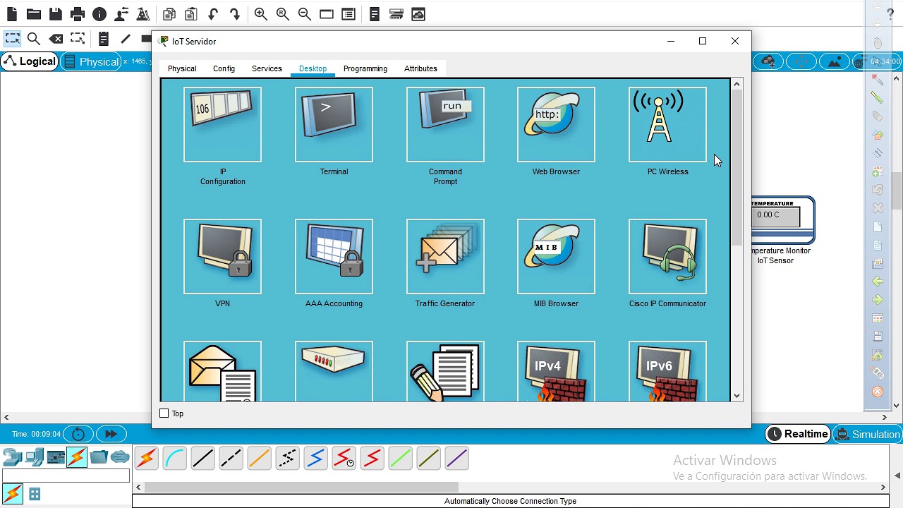 Packet Tracer - Sensor Temperatura IoT