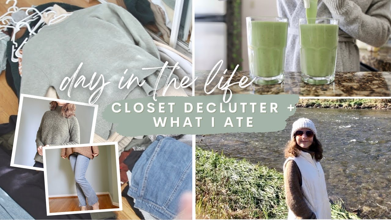DAY IN THE LIFE | Decluttering My Wardrobe, Thrift Haul + What I Ate