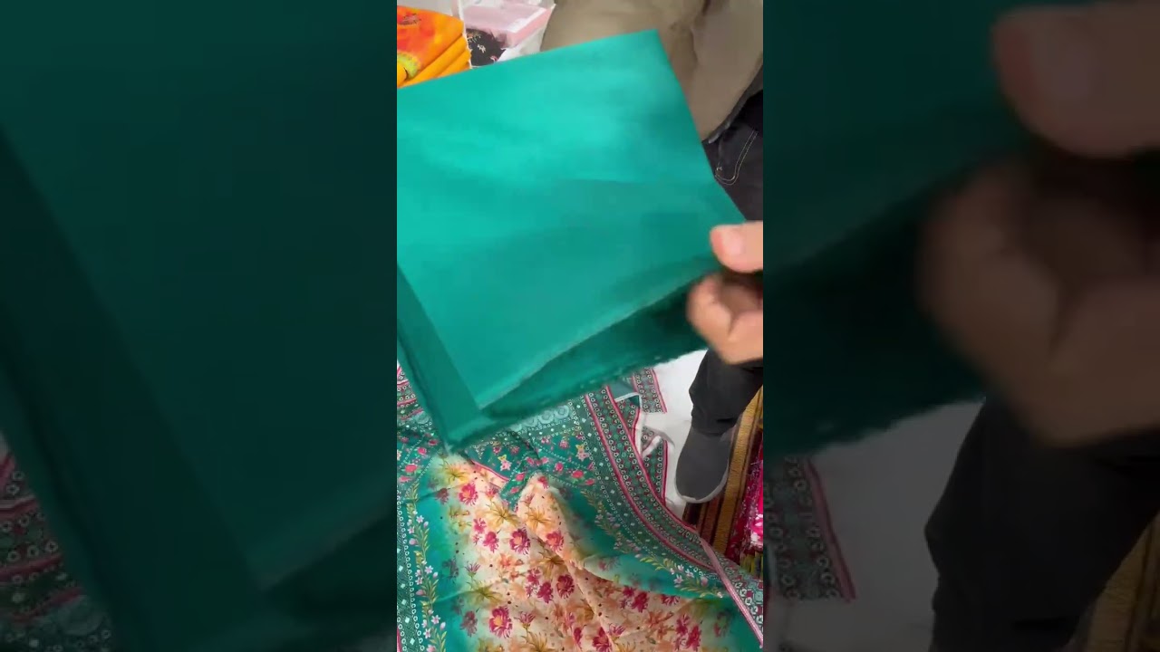 Fiza Aman By Aman Textile Premium Lawn 3pc Voil Dupatta with Dyed Trouser Available At Aman Fabrics 