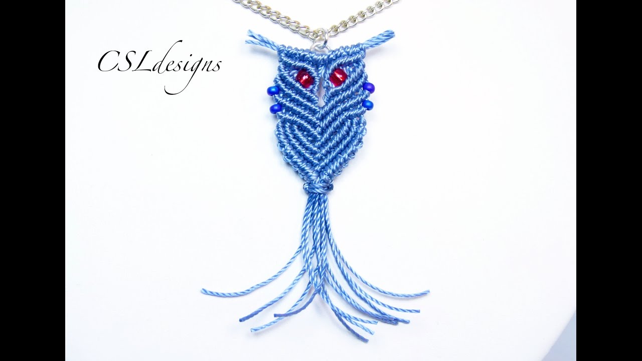 Wise macrame owl